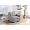 NicBex Soft Accent Chair,Upholstered Living Room Chairs with Tufted Backrest and Pull-Out Footstool,Modern Armchair,Accent Chairs for Living Room - 2 of 4