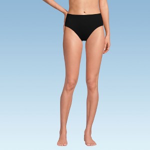 Lands' End Women's Chlorine Resistant Mid Rise Classic Bikini Bottoms - 1 of 3