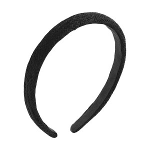 Unique Bargains Exquisite Thin-edged Woven Straw Headband 1 Pc - 1 of 4