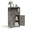 Farmhouse Storage Cabinet with Drawers and Adjustable Shelves, Freestanding Kitchen Pantry Storage Cabinet - 3 of 4