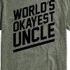 Men's - Instant Message - World's Okayest Uncle Short Sleeve Graphic T-Shirt - 2 of 4