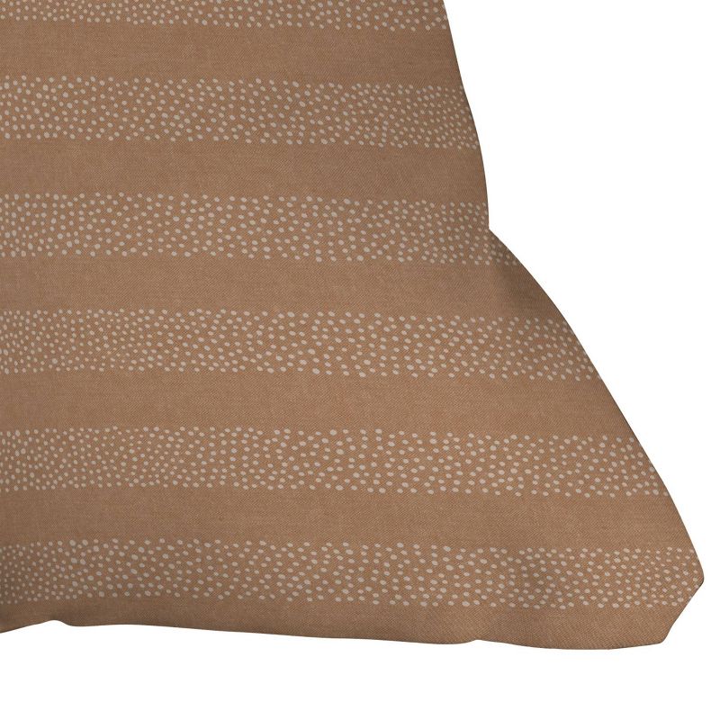 Little Arrow Design Co. Stippled Stripes Outdoor Throw Pillow Golden Brown - Deny Designs, 3 of 5
