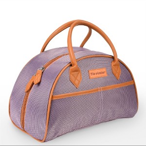 Tirrinia Fashionable Lunch Bag with Leather Handle, Insulated  Reusable Lunch Totes for Women & Men, Lunch Box for Working, Picnic, School - 1 of 4