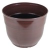 Garden Elements Indoor/Outdoor Glazed Brushed Happy Plastic Planter, Large, 15in - 2 of 4