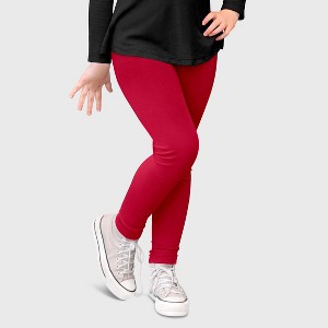 City Threads Girls 100% Cotton Leggings - USA-Made, Soft, Breathable & Sensory Friendly for Kids/Toddlers - 1 of 4