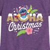 Girls' - Lilo and Stitch - Aloha Christmas Fitted Short Sleeve Graphic T-Shirt - 2 of 4
