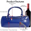 Paaaawaters Wine Clutch Bag Trendy Women’s Carry Tote | Holds Red & White 750mL Bottles - 3 of 4