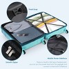 Lightweight Spinner Luggage Set with USB Charger and TSA Lock for Travel and Business 20" 24" 28" Inch - Cuddlewood - 3 of 4