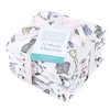 Hudson Baby Infant Girl Cotton Muslin Washcloths, Pink Safari, One Size - 2 of 4