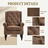 MOONMISS Wood Frame Armchair, Modern Accent Chair Lounge Chair with Sturdy Wood Legs for Living Room Bedroom - 3 of 4