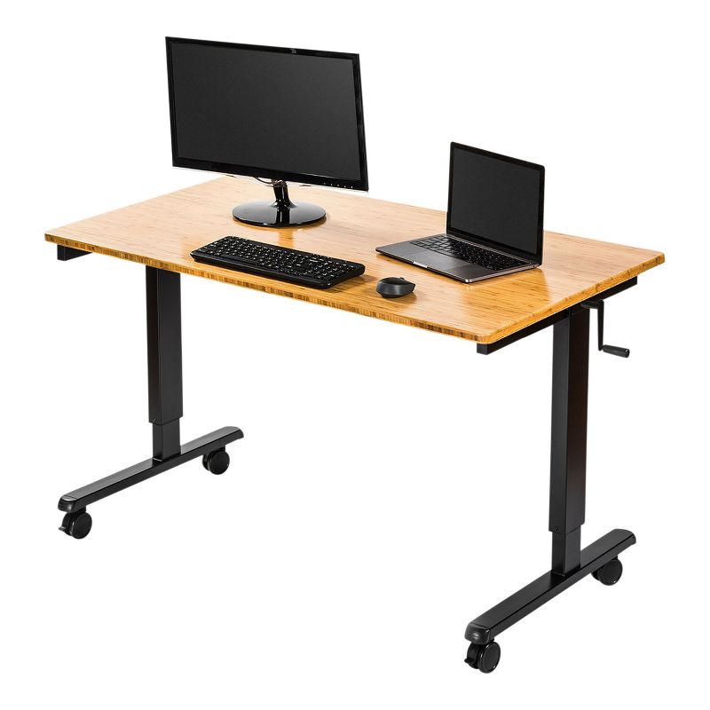 Stand Up Desk Store Crank Adjustable Height Rolling Standing Desk, 1 of 5