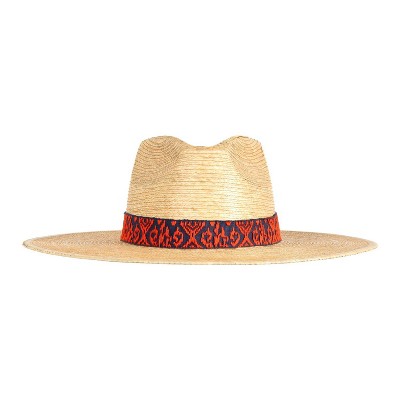 Women's Zicatela Ikat Palm Hat - Sunshine Tienda