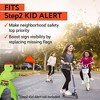 Impresa [2 Pack] Safety Flags with Pole for Step2 Step Kid Alert Slow Down Signs- 2 Orange Safety Flag Warning Signs & Poles - 2 of 4