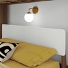 Max & Lily Mid-Century Modern L-Shaped Twin over Queen Bunk Bed with Ladder on End - 4 of 4