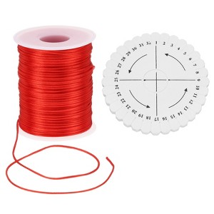 Unique Bargains Polyester Satin String Cord with Disc Organizer for DIY Bracelet - 1 of 4