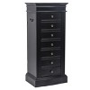 Jewelry Armoire With Full-Length Mirror, 7 Drawers, 24 Necklace Hooks, And Side Swing Doors - 4 of 4