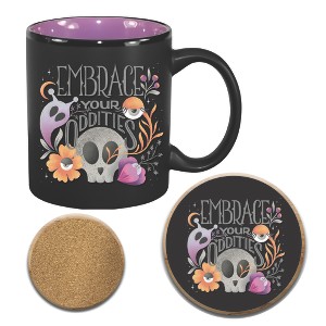 Courtside Market Embrace 11 oz Artisan Ceramic Mug & Coaster Set - 1 of 1