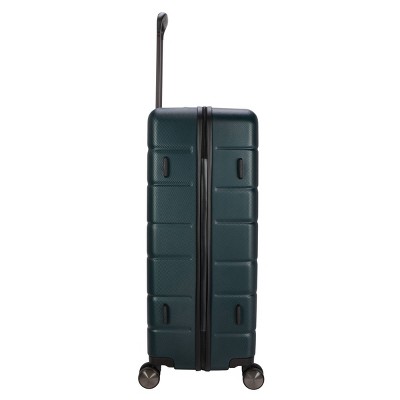 Skyline Hardside Large Checked Spinner Suitcase - Sea Moss: 8 Wheels, Telescoping Handle