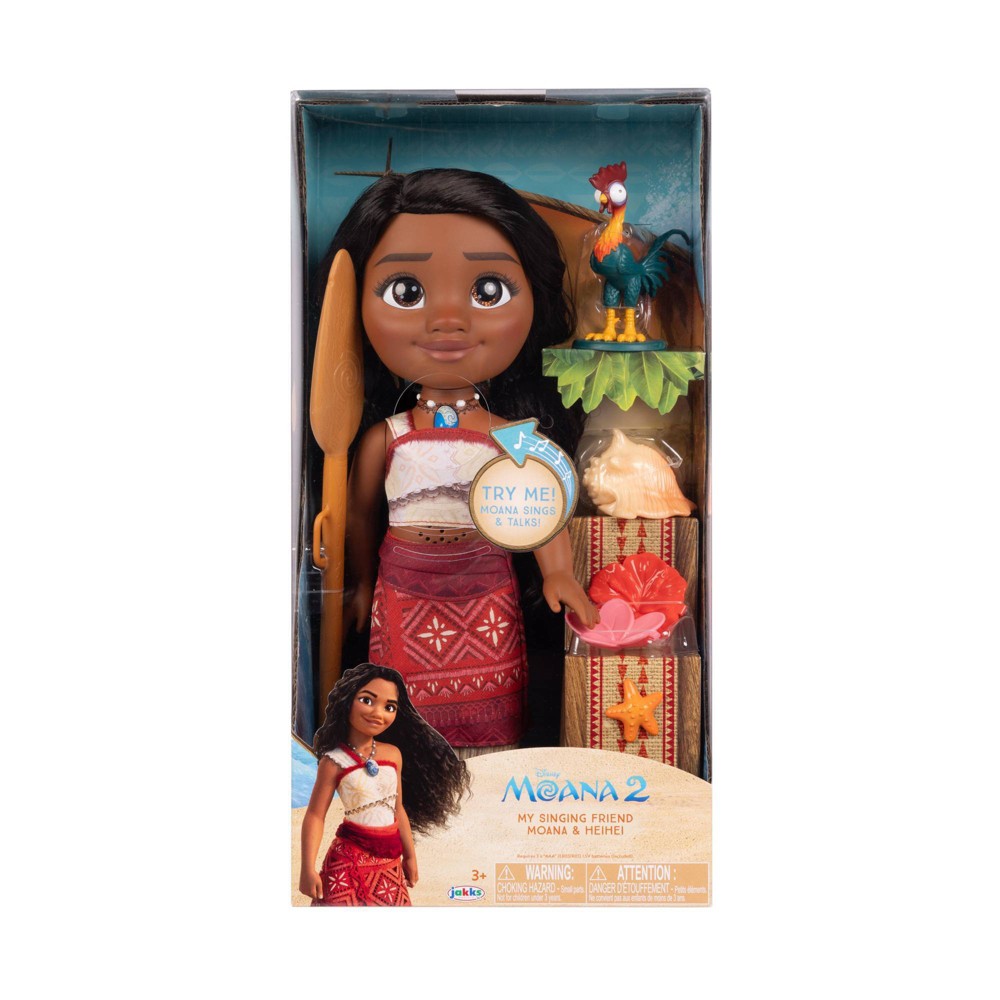 Photos - Doll Disney Moana 2 My Singing Friend 14" Moana  & Heihei 
