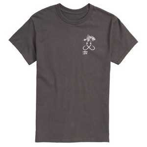 Men's - Instant Message - Skeleton Fish Short Sleeve Graphic T-Shirt - 1 of 4