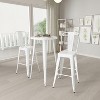 Merrick Lane 3 Piece Outdoor Dining Set with Bar Height Table and Stools - 2 of 4