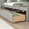 NicBex Full Size Daybed with Storage Wooden Day Bed Frame with 2 Spacious Drawers and Storage Shelves for Bedrooms - 4 of 4