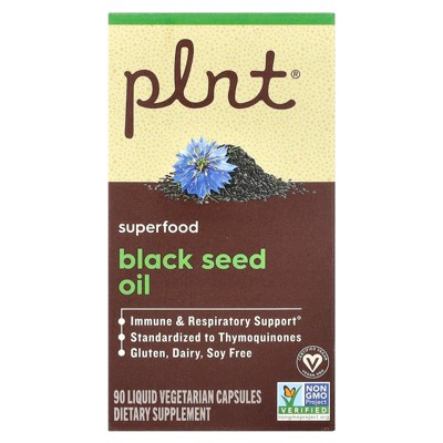 Plnt Black Seed Oil, 90 Liquid Vegetarian Capsules