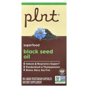 Plnt Black Seed Oil, 90 Liquid Vegetarian Capsules - 1 of 3