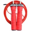 WOD Nation Attack Speed Adjustable Jumping Rope, Unique One Thick and One Light Jump Cable Skipping Workout System, 11 Foot, Red - 2 of 4
