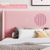 Corduroy Upholstered Bed Frame with 51" Wingback Headboard & Wooden Slats, No Box Spring Needed - 4 of 4