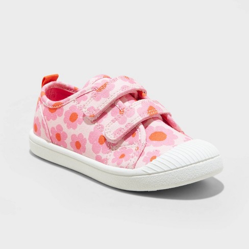 Toddler Parker Floral Print Sneakers - Cat & Jack™ Pink 5T