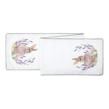 C&F Home Lilac Rabbit Table Runner