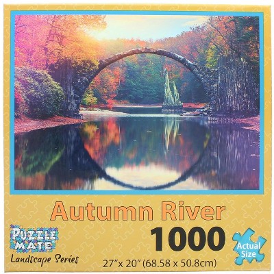 Puzzle Mate Autumn River 1000 Piece Jigsaw Puzzle