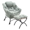 CAVINAS Relaxing Lounge Chair with Footrest,Sturdy Steel Frame Accent Chair for Living Room - 2 of 4