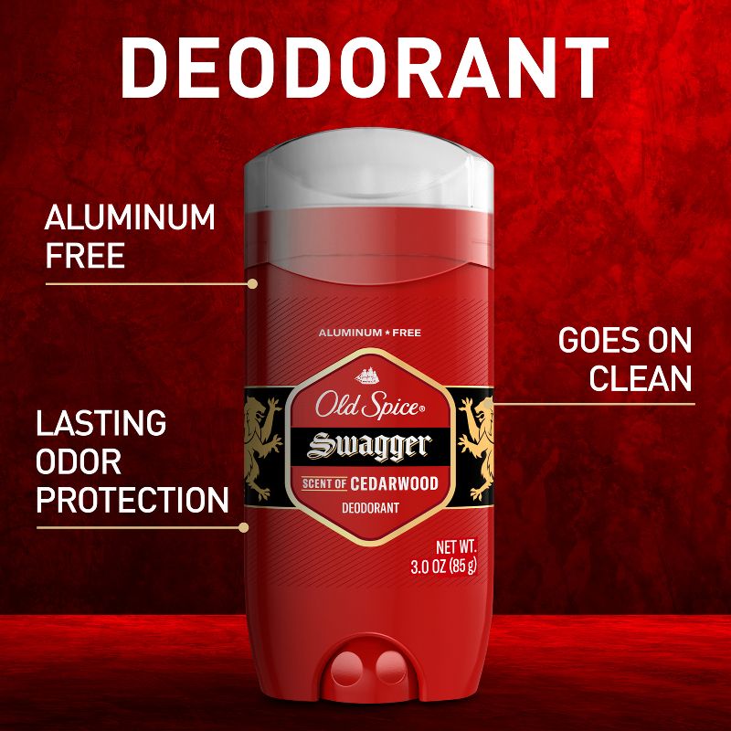Old Spice Red Collection Swagger Deodorant for Men - 3oz, 3 of 9