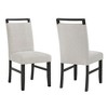 6-Piece Dining Set with Faux Marble Rectangular Table, 4 Chairs and Bench - 3 of 4