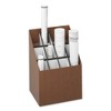 Safco Corrugated Roll Files, 12 Compartments, Woodgrain, 15"w x 12"d x 22"h - 2 of 2