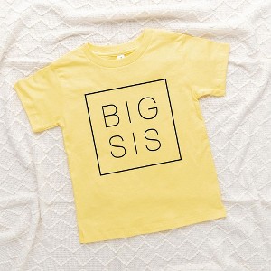 The Juniper Shop Big Sis Square Toddler Short Sleeve Tee - 1 of 2
