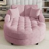 NicBex Oversized Chaise Lounge Sofa Couch with Tufted Seat & Detachable Pillows,Upholstered Sleeper Sofa for Living Room,Bedroom - 2 of 4