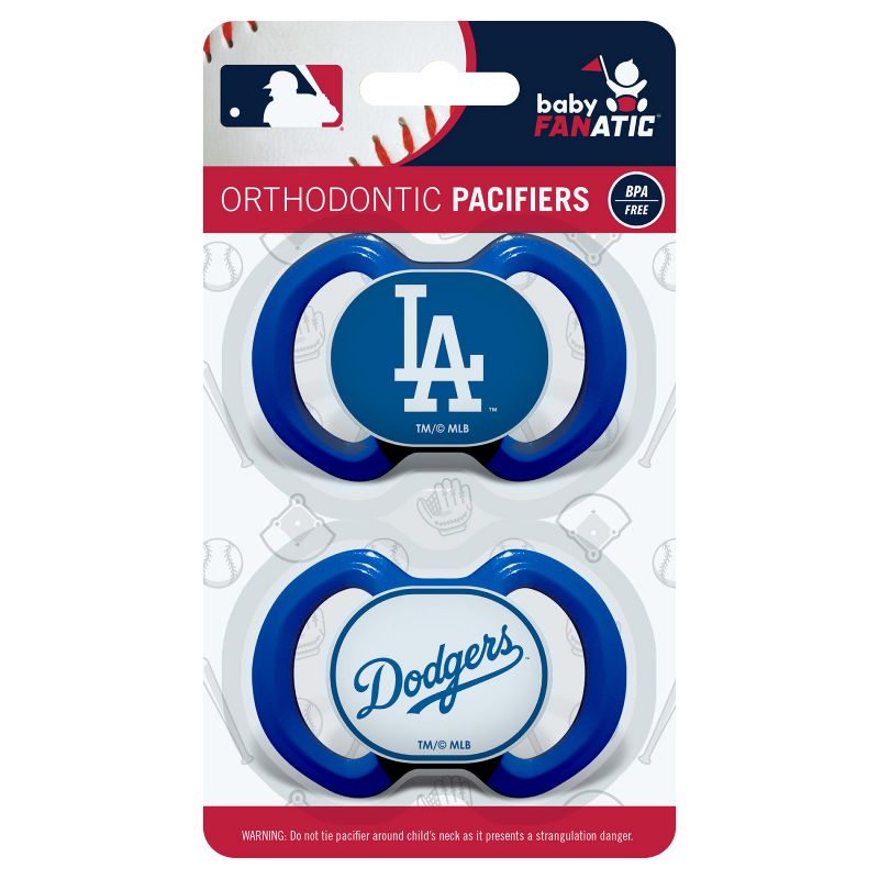 BabyFanatic Officially Licensed Unisex Pacifier 2-Pack - MLB Los Angeles Dodgers, 3 of 7