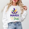 Simply Sage Market Women's Graphic Sweatshirt Mardi Gras Mask Sparkle - 2 of 3