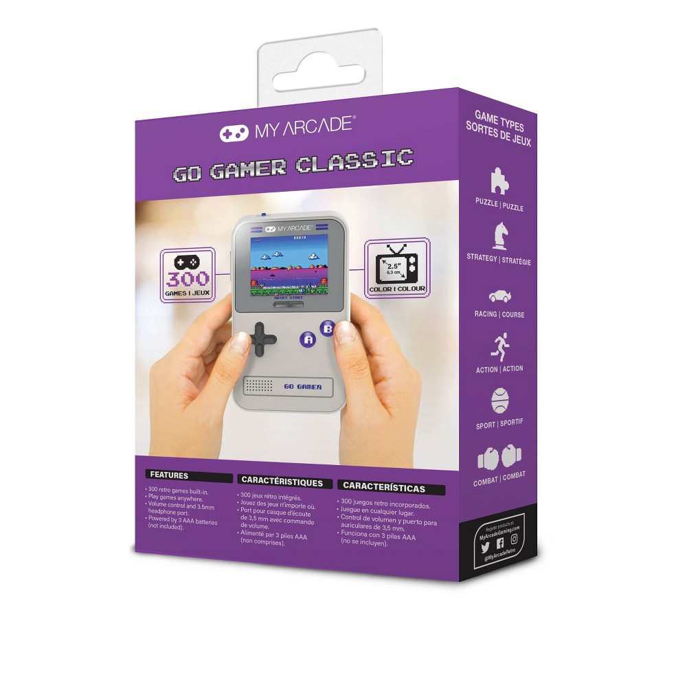UPC 845620039104 product image for My Arcade Go Gamer Classic - Purple/Gray | upcitemdb.com