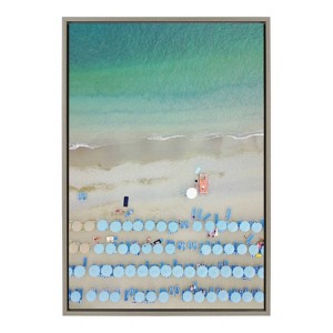 23" x 33" Sylvie Monterosso 12 Framed Canvas by Rachel Dowd Gray - Kate & Laurel All Things Decor: Modern Ocean Digital Art, Plastic Frame - 1 of 4