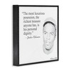 Stupell Industries Personal Dignity Jackie Robinson Quote Black and White Framed Giclee Art - 3 of 4