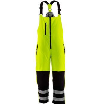 RefrigiWear Mens High Visibility Reflective Insulated Softshell High Bib Overall