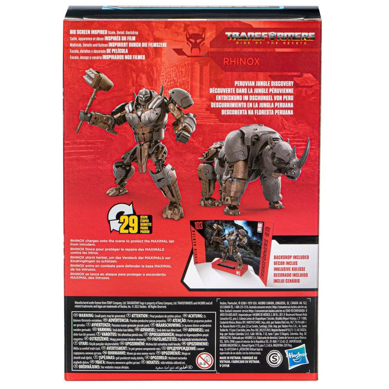Transformers Rise of the Beasts Rhinox Studio Series 103 Action Figure, 5 of 6