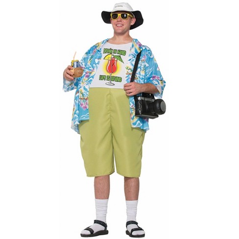 Adult Hawaiian 2 Piece Outfit-By Dress Up America (S)