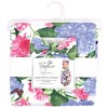 Touched by Nature Infant Girl Organic Cotton Swaddle Blanket and Headband, Hydrangea Monarch, 0-6 Months - 2 of 3