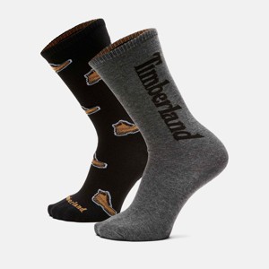 2-Pack Timberland All Over Print Crew Socks - 1 of 2