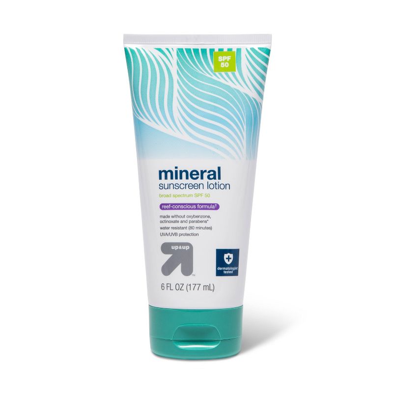 Mineral Sunscreen Lotion - SPF 50 - 6 fl oz - up &#38; up&#8482;, 1 of 6
